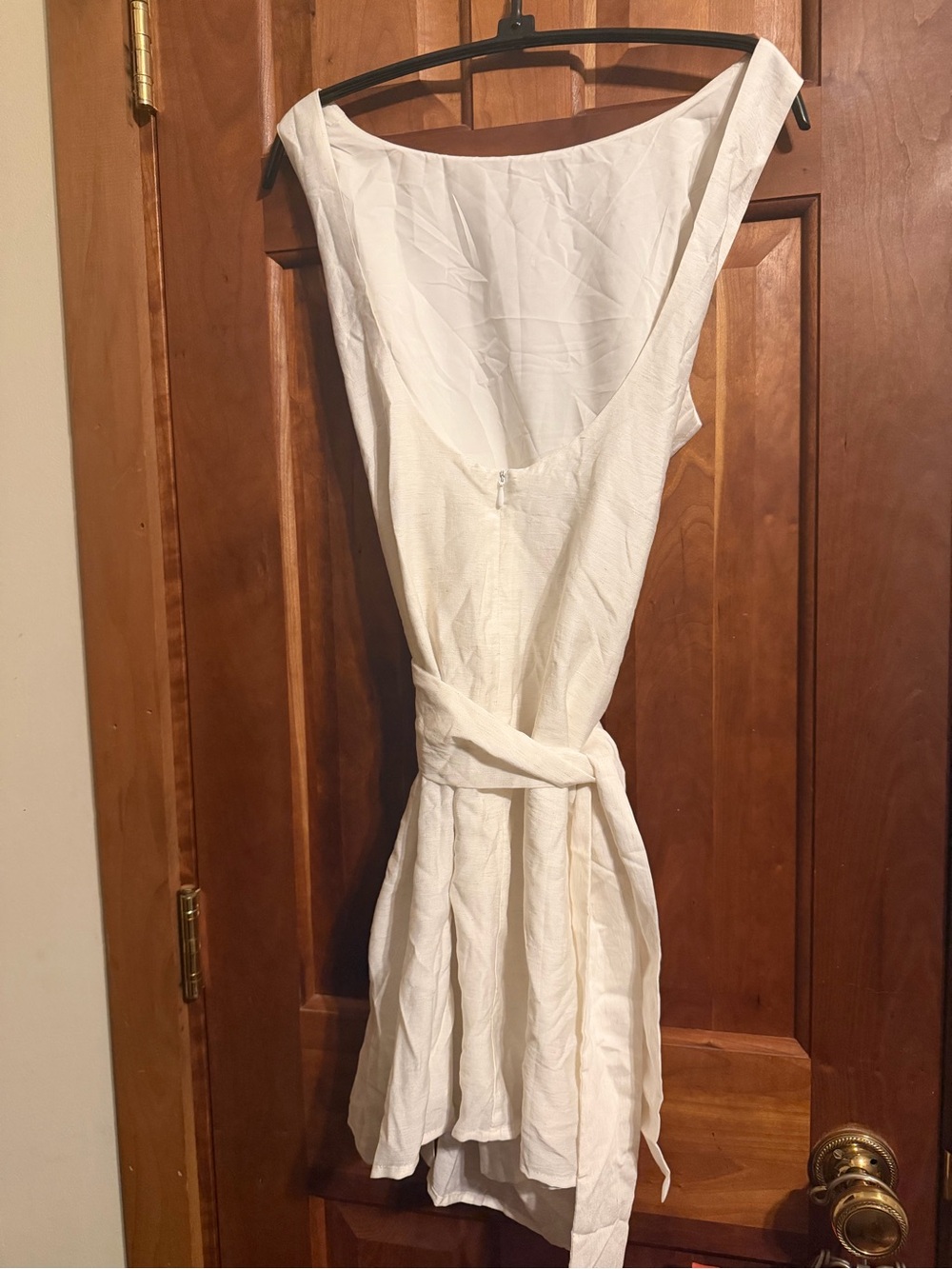 Cider Silky White Wrap Dress - Picture 4 of 7